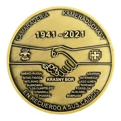 Moneda bronce 80 Aniversario División Azul 2