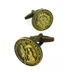 GEMELOS MEDALLA BLAS DE LEZO HOMENAJE